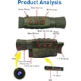 thumbnail image 2 of Appareil Camouflage Haute Définition 1.5 Pouces 36mp 4k avec 7 Niveaux Infrarouges Réglables 850nm Infrarouge Longue Distance pour Camping Voyage, 2 of 8