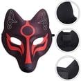 thumbnail image 5 of Fong Fox Máscaras Kabuki Kitsune Japonesas Para Hombres Mujeres Niños Accesorios De Disfraces De Mascarada Animal Cosplay Kabuki Half Fa, 5 of 5