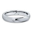 thumbnail image 2 of Charming Jewelers Tungsten Wedding Band Ring 4mm for Men Women Comfort Fit Domed Round Polished Lifetime Guarantee, 2 of 4