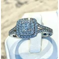 thumbnail image 3 of 2Ct Round Lab Created Diamond Channel Set Engagement Ring 14K White Gold Plated, 3 of 3