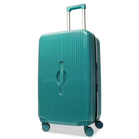 CalBags Dejuno Colossus 2-Piece Polycarbonate Lightweight Hardside Expandable Spinner Luggage Set with TSA Lock and Front Handle - Teal