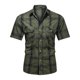 thumbnail image 1 of Camiseta de Manga Corta de la Moda de los Hombres Casual Color Sólido Bolsillos de Carga Botones Gira Cuello Superior, 1 of 5