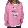 thumbnail image 2 of Generics Chandail en Molleton pour Femmes Automne, Grand Sweat à Capuche Décontracté à Manches Longues avec Imprimé Teinture sur Nœuds et Col Rond pour Femmes, 2 of 4