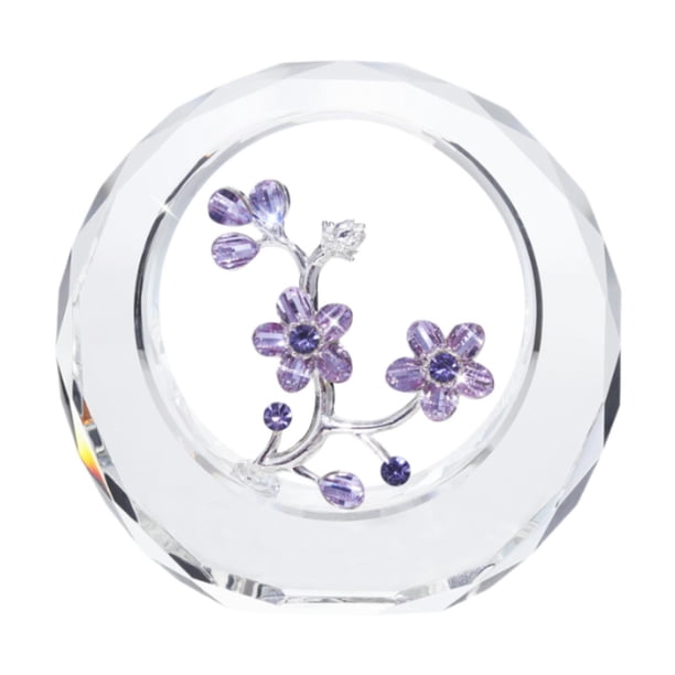 Figura de flor de ciruelo para fiesta, decoración del hogar, estantería de hotel Púrpura