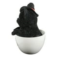 thumbnail image 4 of Witching Hour Halloween Black Cat with Witch Hat In Tea Cup Pet Pal Figurine, 4 of 6