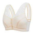 thumbnail image 3 of 2 Pack Bras for Women Comfortable Large Thin Sagging Side Shining No Steel Ring Wrapping Bras, 3 of 3