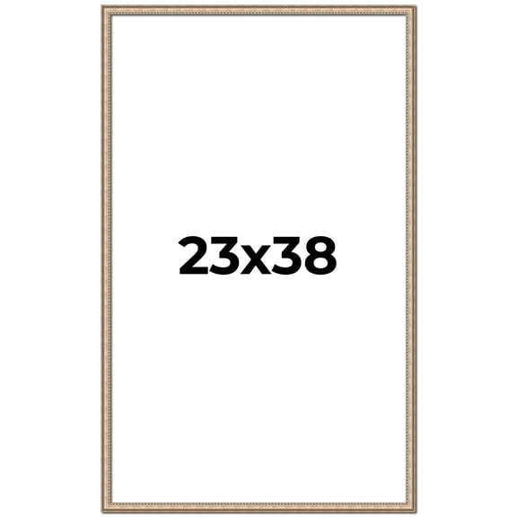 23x38 Frame Silver Real Wood Picture Frame Width 0.75 Inches | Interior Frame Depth 0.5 Inches |