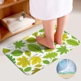 thumbnail image 4 of SKYSONIC Non-Slip 3 Piece Bathroom Rug Set Beautiful Natural Leaves Soft Contour Rug + Toilet Lid Cover + Bath Mat for Bathroom Decor, 4 of 6