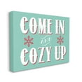 thumbnail image 3 of Come In & Cozy Up Snowflake Phrase Holiday Graphic Art Gallery Wrapped Canvas Print Wall Art, 3 of 7