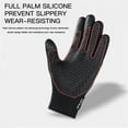 thumbnail image 3 of EARKITY Cycling Gloves, Winter Gloves, Bike Gloves, Touch Screen Warm Gloves, Cold Weather Windproof Cycling Driving Riding Bike Telefingers Thermal Gloves, Non-slip Adjustable Full Finger Mittens, 3 of 5