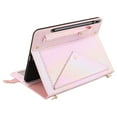 thumbnail image 6 of Case for Samsung Galaxy Tab S10+ Plus 2024/S9 FE+ Plus/S9+ Plus/S7 FE 5G/S7 Plus/S8 Plus, Folio Stand PU Leather Crossbody with Pencil Holder+Card Slots Wallet Case with Shoulder Strap, Pink, 6 of 9