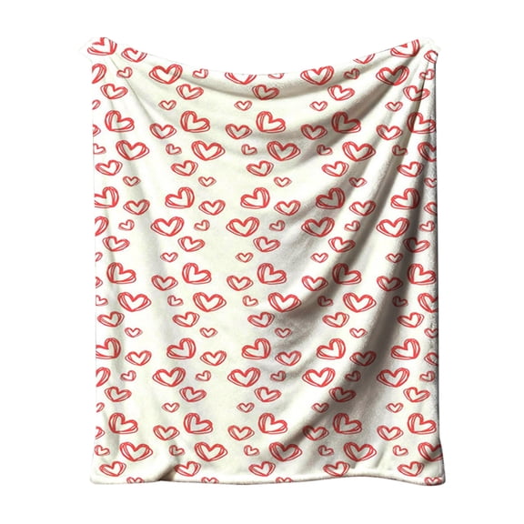 Jubipavy Blankets Day Flannel Blanket Double-sided Fleece Nap Blanket Gift Cover Blanket