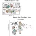 thumbnail image 4 of UBIUODIY Hada Niña Bicicleta Pegatinas de Pared Flores Mariposas Calcomanías de Pared Extraíbles Brillante Niña Vinilo Arte de Pared para Niñas Bebé UBIU Oursery Dormitorio Li, 4 of 5