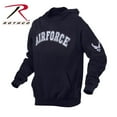 thumbnail image 2 of Rothco Military Embroidered Black/Navy Pullover Hoodies - Air Force, Large, 2 of 3