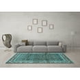 thumbnail image 3 of Ahgly Company Indoor Rectangle Persian Light Blue Traditional Area Rugs, 4' x 6', 3 of 4