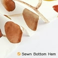 thumbnail image 6 of Fall Floral Shower Curtain for Bathroom, Colorful Leaves Fabric Shower Curtain, Abstract Watercolor Cute Botanical Decorative Shower Curtain Set with Hooks, 72x72, Brown, 6 of 6