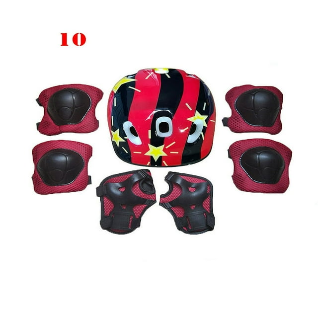 Child Kids Safety Helmet & Knee & Elbow Pad Set For Boy Girl Cycling Skate Bike