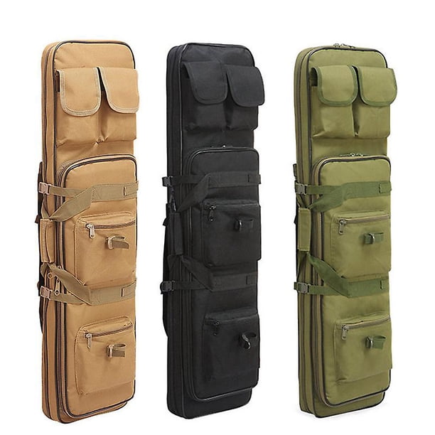 Estuche táctico doble para pistola, estuche para Rifle, mochila acolchada para almacenamiento de Rifle, almacenamiento integrado para pistola y cargador Hk