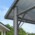 thumbnail image 5 of PURPLE LEAF Grill Gazebo BBQ Aluminum Shelter BBQ canopy with Double Side Trays for Outdoor Backyard Patio Lawns Parties Grey, 5 of 9