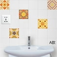 thumbnail image 2 of Peel and Stick Backsplash Seamless Tile for Kitchen and Bathroom,White and Beige Slate PVC Mixed Light Gold Self Adhesive Fish Scale Metal Mosaic Tiles (1 Sheets), 2 of 3