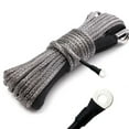 thumbnail image 6 of Winch Rope 1/4 Inch x 50 Feet 7500 LBS Synthetic Winch Line Cable with Black Protective Sleeve Winch Line Ropes for ATV Winch with Synthetic Rope UTV Winches Rope Truck Boat Vehicle, 6 of 9
