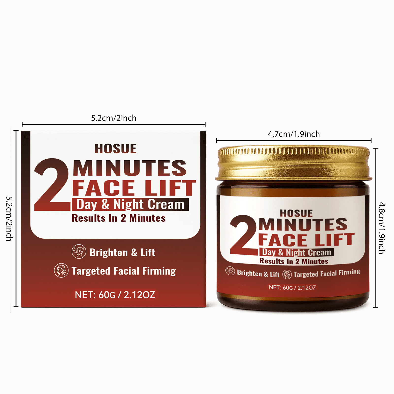 2-Minute Facial Lifting, Firming, and Moisturizing Cream 3pcs