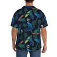 thumbnail image 7 of Goofa Dinosaur Printed Men's Casual Short-sleeved Shirt,Lightweight Breathable Button-down,Summer Casual men's top,Versatile Fashion shirt-X-Large, 7 of 7