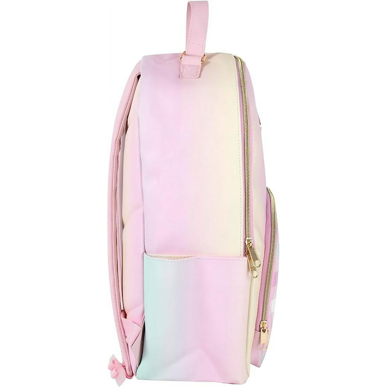 Trailmaker Emma Chloe Vegan Leather Bookbag Pink Plaid for Kids Walmart