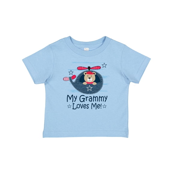 Inktastic Grammy Loves Me Grandson Bear Boys Baby T-Shirt