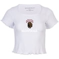 thumbnail image 2 of Women's White Montana Grizzlies Baby Top T-Shirt, 2 of 3