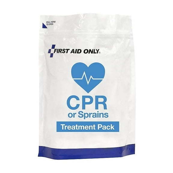 First Aid Only Cpr And Sprains Treatment Pack Kit