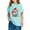 Blue, variant on Piuwrlz T-Shirts Tops for Kids Girls Short Sweatshirt Sleeve Pink Size 7 Years