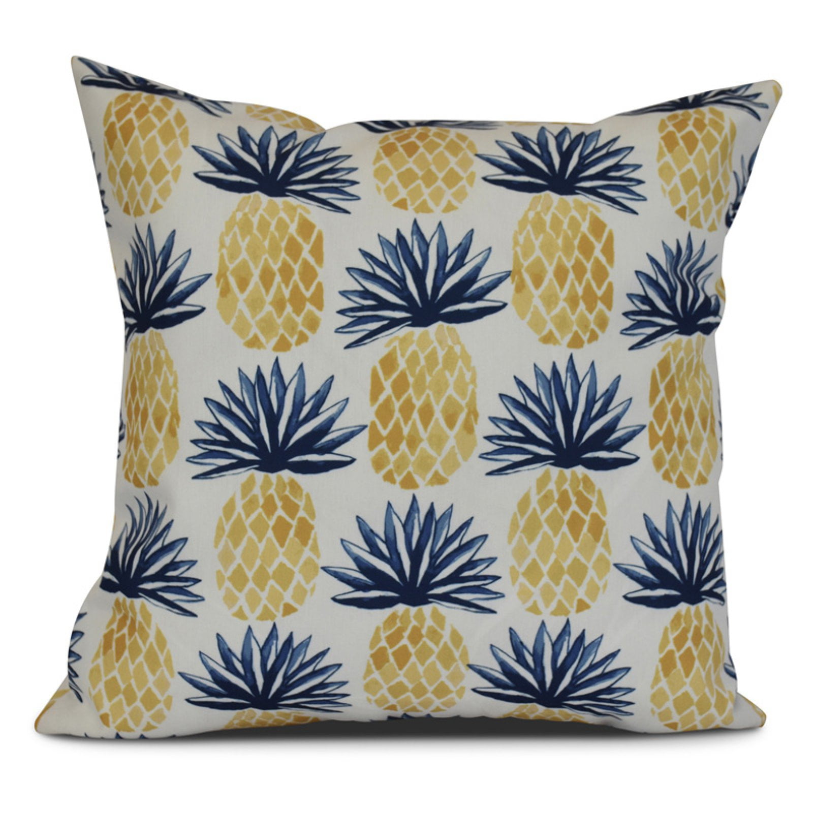 Simply Daisy, Pineapple Stripes, Geometric Print Outdoor Pillow