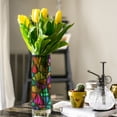 thumbnail image 5 of Iauyy plastic Vases Translucentfor for Flowers 11.8" ，Colorful Design, 5 of 6