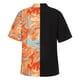 thumbnail image 5 of Moda mujer verano estampado cuello en V botón Casual manga corta blusa camisas Fridja  bn6238, 5 of 8