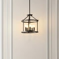 thumbnail image 6 of SAFAVIEH Navassa 5-Light LED Black Iron Pendant Light with Shade, 6 of 7