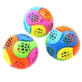 thumbnail image 1 of Light-Up Flashing Bouncing Ball - Plastic, 11cm Diameter, for 18+ Months, Enhances Eye-Hand Coordination - No Batteries Included, 1 of 6
