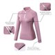 thumbnail image 3 of Mujeres Sporstwear Yoga Sudadera Cuello alto Mangas largas Cremallera Secado rápido Jogging Gym Work Abanopi Sudadera de yoga para mujer, 3 of 7