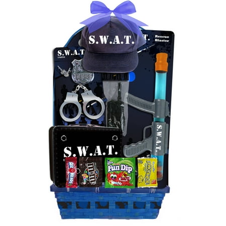 S.W.A.T./Police Easter Basket, 7 pc
