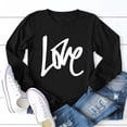 thumbnail image 5 of ketyyh-chn99 Black Long Sleeve T Shirts For Women Women's Solid Puff Sleeve Crew Neck Casual T Shirt Top, 5 of 5