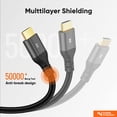 thumbnail image 7 of CableCreation 8K HDMI Cable 10ft, 2.1 Ultra High Speed 48Gbps HDMI HDR Male to Male Cable, Braided HDMI EARC Cord for Apple TV, Roku, Xbox,Samsung, QLED, Sony, LG, Playstation, PS5, PS4 and Xbox, 7 of 7
