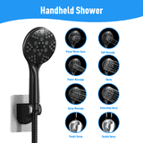 IUSU 12 Inch Rain Shower Head Combo with High Pressure Handheld and ...