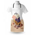 thumbnail image 4 of RV Apron, Classic Station RV Camper Van with 2 Chairs and Surfing Board Recreational Vehicle, Unisex Kitchen Bib with Adjustable Neck for Cooking Gardening, Adult Size, Multicolor, by Ambesonne, 4 of 4