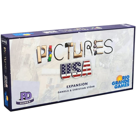 Pictures USA Expansion W/ New Dice & Cards, 3-5 Players