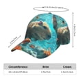 thumbnail image 3 of Yiaed Underwater Swimming Guinea Pig Print Cap Adjustable Size for Running Workouts and Outdoor Activities All Seasons, 3 of 5