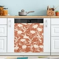 thumbnail image 4 of Orange Flowers Dishwasher Magnet Covers for The Front Magnetic Dishwasher Cover Home Cabinet Decals 20" x 26" Refrigerator Door Home Decor, 4 of 5