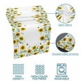 thumbnail image 5 of Bed Runner Scarf for Twin Size Bed, Sunflower Beds Scarf Throws for Foot of Bedding, Sage Green Summer Botanical Eucalyptus Farmhouse Bee Decorative Beds Runners for Bedroom Guestroom, 71"x20", 5 of 8