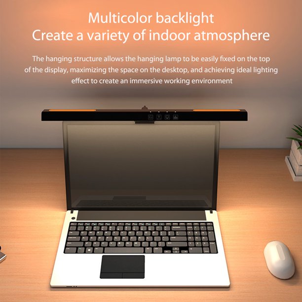 Luz Colgante De Pantalla Luz de relleno de trabajo de computadora USB Protección ocular para estudio de oficina en casa (30SGS) Wdftyju Para estrenar