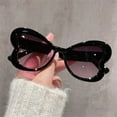 thumbnail image 3 of Gafas de sol con degradado de mariposa para mujer, lentes coloridas de Color caramelo a la moda, UV400, para fiesta, 3 of 5