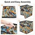 thumbnail image 4 of Atlas Large Capacity Foldable Storage Basket with Handle, 10.8"x10.5"x10.6" - Storage Bins, Storage Containers, 4 of 6